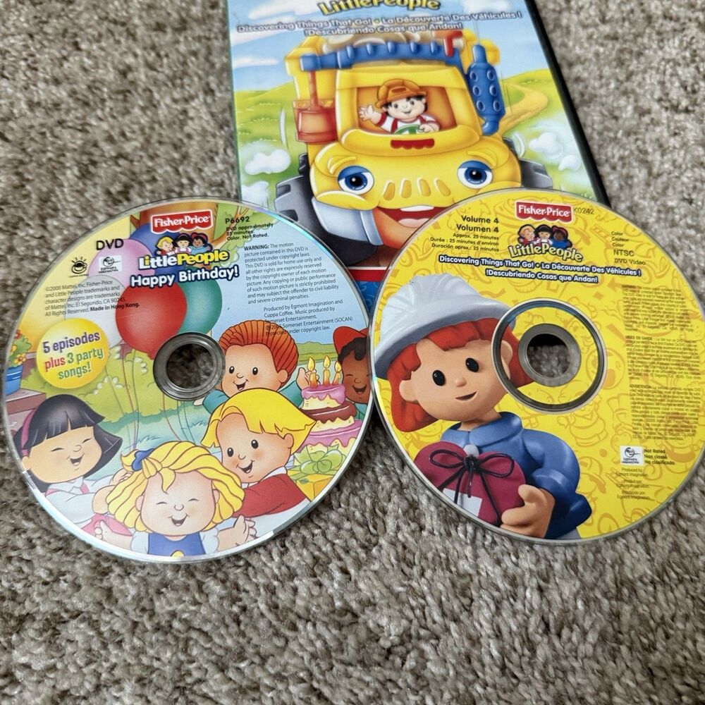 Little People Discovering Things That Go DVD & Happy Birthday DVD Set